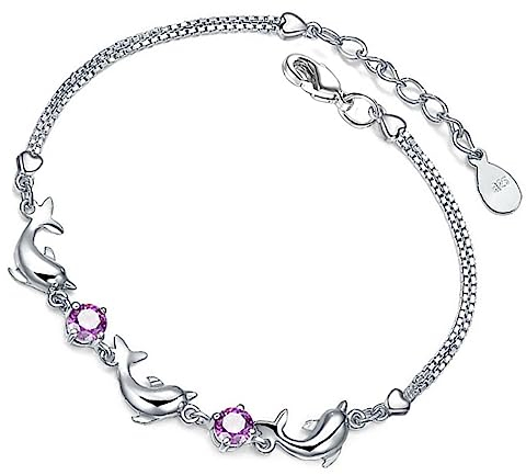PACKOVE Delphin Armband Delphin-Schmuck Mädchenschmuck geschenk Strandschmuck für Teenager-Mädchen Armband für Freundin Delfin Zubehör kleiner Delphin Fräulein Kupfer