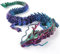 LGWJHCY Aquarium Dekoration Blau-Violett Drachen, 3D Mini Aquarium Dekorationen, Landschaft Kreative Cartoon Bewegliche Gelenke Drachen, Fisch Tank Ornamente für Home Office Aquarium Zubehör.