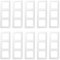 10x Jung AS583WW Rahmen 3fach (Duroplast) Alpinweiß Serie AS