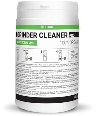 Coffee Format Grinder Cleaner PRO 480g, Kaffeemühlenreiniger für externe Mühlen, Mahlwerk Reiniger, Mühlenreiniger, Natural kompatibel mit DeLonghi, Bosch, Tchibo, Sage, Graef, Hario, Caso, Melitta