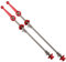 Kuuleyn Quick Release Bike Axle Skewer Wheel Hub Quick Release Skewer Lever Mountain Bike Titanium Shaft Titanium Alloy Folding Wheel Set For Trek Road Bike,Mountain Bike, Bmx (Red)