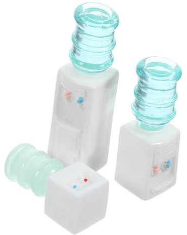 GLSTOY Mini Water Dispenser Model Set 3 Pack for Miniature Scene Dollhouse Decoration Educational Toy Little Water Dispenser