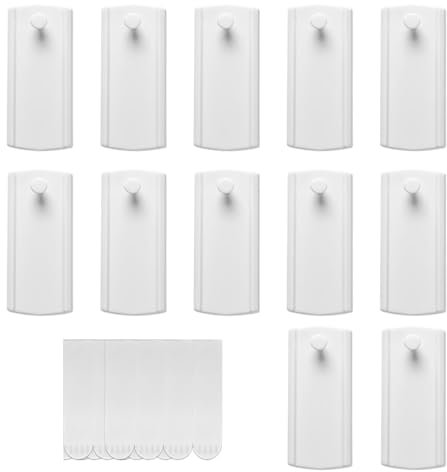 12Pcs Command Picture Hooks No Nails, Adhesive Picture Hooks, Removable Adhesive Picture Hanging Strips Heavy Duty, Self Adhesive Hooks for Hanging Pictures,Frames and Wall Decorations