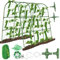 HOHOVYVY Enrejado de pepinos, tomates, enrejado de pepinos para arriates elevados en forma de U, enrejado de jardín para plantas trepadoras