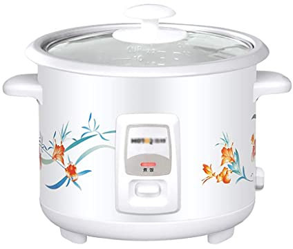 Olla arrocera (0,6 litros / 250 W) Olla Interior de Calidad para el hogar Dormitorio Mini pequeños electrodomésticos Vidrio Templado Puede acomodar ha