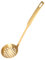 OUNONA colador de acero inoxidable cucharón de metal cucharas para servir cuchara para pasta cucharas de sopa de oro colador de araña cucharón de acero inoxidable Dorado