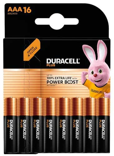 Duracell Plus PBA AAA Batteries 16 Pack