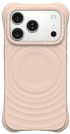 CASETiFY Ripple iPhone 17 Pro Hülle [Premium Soft-Touch Silikon/MagSafe-kompatibel/Schutz vor Stürzen aus 2 m] - Oat
