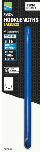 Preston Innovations XS02-B 6 Hooklength Barbless Qty 8