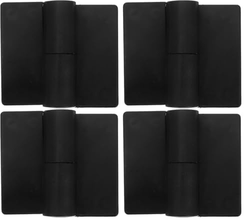 LOLIPPYY 4pcs Plastic Hinges for Toilet Cubicle Doors, Nylon Heavy Duty Door Locks Right Opening for Public Restroom Partitions