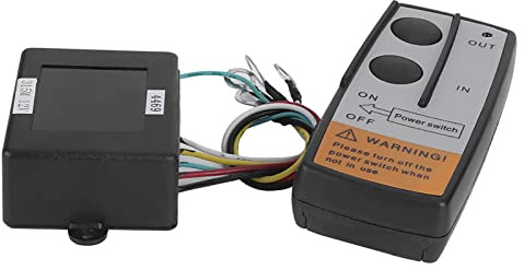 Walmeck Kit de Télécommande de Guindeau Professionnel, Interrupteur sans Fil, Télécommande étanche pour Bateau, actionné par Solénoïde 12 V, Contrôleur pour Navire Marin, Comprend Une