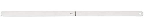 Starrett 667-22 Steel Thickness Feeler Gage, 0.022 Thickness, 1/2 Width, 12 Length