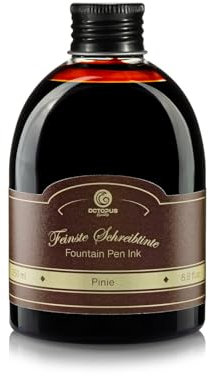 Füllhaltertinte in praktischer Nachfüllflasche,Schreibtinte für Füllhalter,Füllertinte,Kalligraphie Tinte in Pinie 250ml