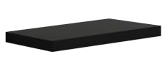 spot on dealz High Gloss Wall Floating Shelf/Shelves White/Black/Grey Display Storage Unit (Black, 40CM)