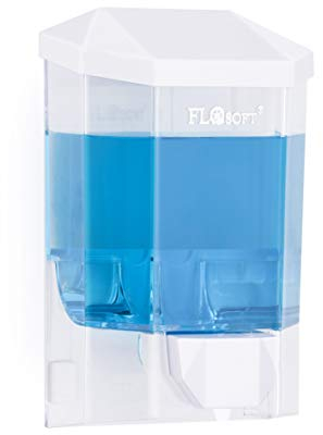 Flora & FloSoft Eco Seifenspender, weiß/transparent, 500 ml