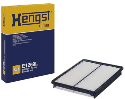 HENGST - Luftfilter E1269L - Luft-Filtereinsatz für KFZ | Hochwertiger Motorluftfilter für Otto- oder Dieselmotor - Schutz für Motoren - Wasserbeständig