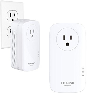 tp-link AV2000 Mbps Powerline Ethernet Adapter - Gigabit Port, Ethernet Over Power, Plug&Play, Power Saving, MU-MIMO, Noise Filtering(TL-PA9020P KIT) (Renewed)