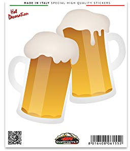 4R Quattroerre.it 6155 Aufkleber Bier, 10 x 12 cm