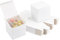 PandaHall 30 Pack Kraft Geschenkbox, 9x9x9cm Quadratische Seifenverpackungsbox Weiße Kartonschachteln für Handgemachte Seife Party Geschenke Hochzeit Brautjungfern Cupcake Geburtstag