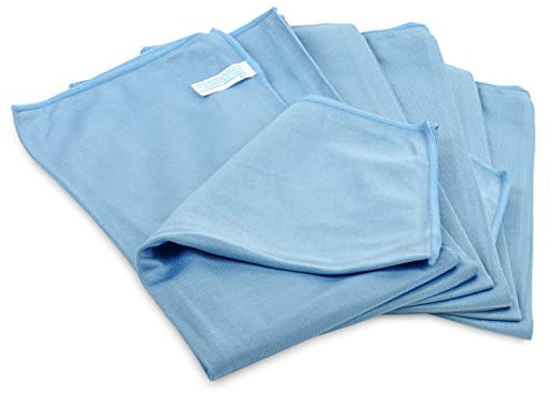 Hypafol Mikrofasertuch 6er-Pack für das Auto, Motorrad, Boot etc. I Reinigt einfach & streifenfrei I Für den Innenraum & die Außenreinigung I Saugstark & schnell trocknend