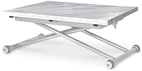 INTENSE DECO Table Basse relevable Philadelphia Effet marbre