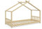 VitaliSpa Hausbett Design, Bett aus Holz, Naturholz, 90x200 cm