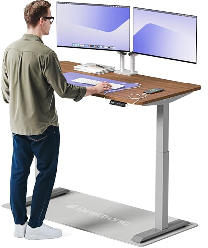 Desktronic Homeone Höhenverstellbarer Schreibtisch 140 × 70 cm – Elektrischer Schreibtisch Mit Zwei Elektrischen Motoren, Touchscreen-Steuerung Und Integrierten USB-a- Und USB-c-ladeanschlüssen