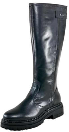 NEROGIARDINI Stivale in pelle con fibbia alla caviglia. Made in Italy Nero NERO 36