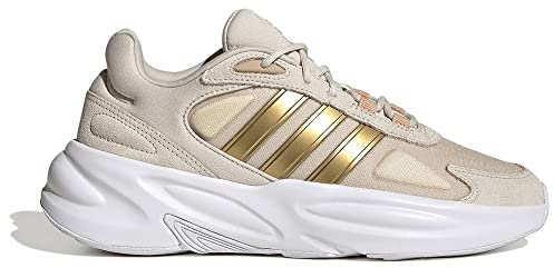 Adidas OZELLE Damen-Laufschuhe, Aluminium/Dormet/BeiMAG, Größe 37 1/3, Mehrfarbig (Alumin Dormet Beimag), 37 1/3 EU