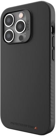 ZAGG Gear 4 Rio Snap D30 Protective Case Compatible with iPhone 14 Pro, Shockproof, MagSafe Compatible, Magnetic, Wireless Charging, 5G, (Black)