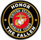 AV Magnetischer Magnet Honor The Fallen Marines (rund) US Marine Corp Driving Automagnet, Never Forget Our Members of The Corps, magnetischer Aufkleber für Autos, Vans und Fahrzeuge