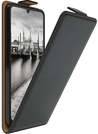 EAZY CASE Hülle kompatibel mit Samsung Galaxy A33 (5G) Flip Cover zum Aufklappen, Handyhülle aufklappbar, Schutzhülle, Flipcover, Flipcase, Flipstyle Case vertikal klappbar, aus Kunstleder, Schwarz