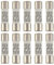 SIGANDG 16A 500V Fusibile tubolare ceramico RT18-32 10x38mm Fusibili cilindrici ad alta tensione (confezione da 10)