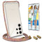 UYMO Handykette Hülle mit Band kompatibel mit Samsung Galaxy S23 Ultra 6.8 - | Necklace Transparent Handyhülle Case mit Schnur Abnehmbar |,Stoßfeste Schutzhülle zum Umhängen Kordel, Regenbogen