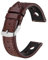 BISONSTRAP Rally Uhrenarmband 20mm, Uhrenarmbänder aus Leder für Herren, Braun mit Silberne Schnalle