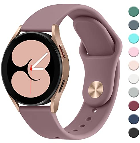 Amzpas Armband für Samsung Galaxy Watch 6/5/4/5 Pro/4 Classic, 20mm Neues Silikon Ersatzarmband für Active 2 - Kompatibel Mit 40mm 44mm 45mm 42mm 46mm Modellen