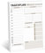 BIROYAL A4 Tagesplaner Block ohne festes Datum, 50 Seiten To Do Liste Block, Daily Planner, Home Office Gadgets, Büro Organisation, Tagesplaner Routine mit Übersicht&Habit-Tracker