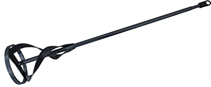 Round Stirrer 120 x 600 mm with SDS Connection Grey Powder Coated Stirrer Mixer for Paints, Varnishes, Tile Adhesive etc.