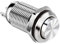 AUTOZOCO Interruptor de Botón Momentáneo Impermeable, Botón impermeable, Botón de contacto momentáneo, SPST NO 3A, Tamaño del orificio de montaje 12 mm, IP65, IK10, 3 pines