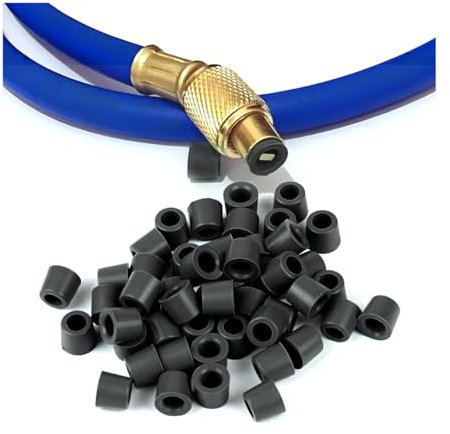 BESULEN 100 piezas de manguera de carga, kit de junta tórica de sellado, juntas de reparación de aire acondicionado de coche, juntas de junta de colector de goma de 1/4 pulgadas, herramienta de