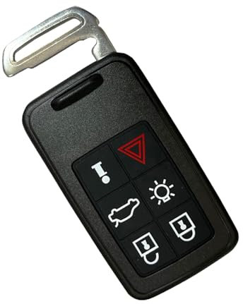 Oulesh Car Key Fob Cases for Volvo XC60 XC40 S90 V40 XC70 V70 S40 V50, Smart Car Key Shell Remote Key Cover,6B NO Battery Holder