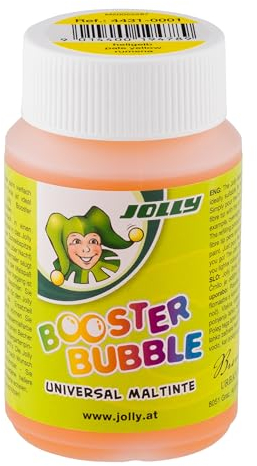 JOLLY Booster Bubble, ungiftige Universal Maltinte, Hellgelb, zum Malen geeignet, auswaschbare Tinte, 100ml ausreichen für 40 Booster XL Nachfüllungen, für Kleinkinder ab 3 Jahren