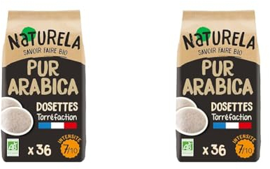 Naturela Café 100% Ara Dosettes 36 x 7 g (Lot de 2)