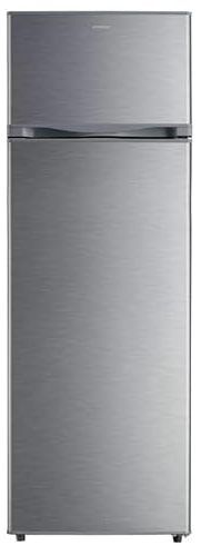 INFINITON Frigorifico Dos Puertas FG-239D16XEV2, E, 239 L, 160 cm, Defrost, Puerta Reversible, Regulable en Altura, Crisper Box, Inox