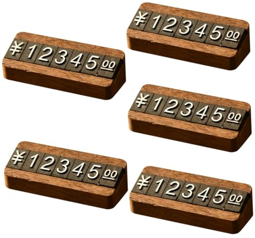 CLISPEED 5 Sets Thekenschilder Displaywürfel Holzschilder Für Einzelhandelsgeschäfte Und Einkaufszentren