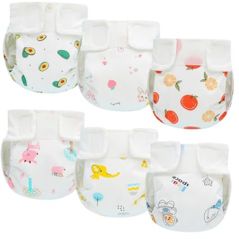 Rainjia Töpfchen Trainingshose Trainerhosen Baby Kinder Töpfchen Unterwäsche 6 Monate bis 3Jahre, 6 Stück Töpfchentraining Unterwäsche für Baby Jungen und Mädchen