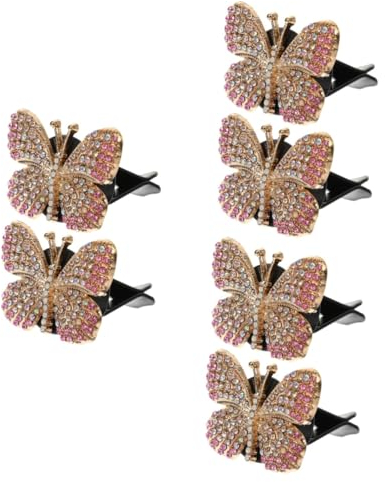 iplusmile 6stücke Auto Luftauslass Clips Elegante Aromatherapie Vent Clips Mit Strass Für Frauen Passend Für Auto Innenraum Für Duftverteilung
