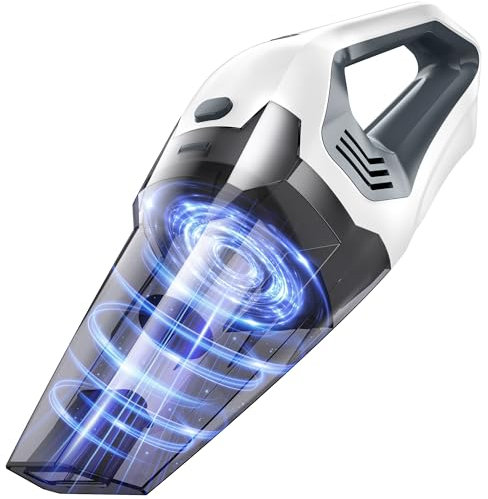 Portutif Cordless Handheld Vacuum Cleaner, 9000PA Powerful Suction 20-25Mins Long Runtime Rechargeable Hand Vacuum, HEPA Filter with Quick Charge, Lightweight for Car Carpet Stairs Pet Hair Cleaning