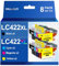LC422XL XL Große Kapazität LC-422XLVAL Tintenpatronen LC 422 für Brother LC422 LC-422XL LC-422XLVAL Patronen für Brother MFC-J5740DW Patronen MFC-J6940DW MFC-J5340DW MFC-J5345DW MFC-J6540DW (8er-Pack)