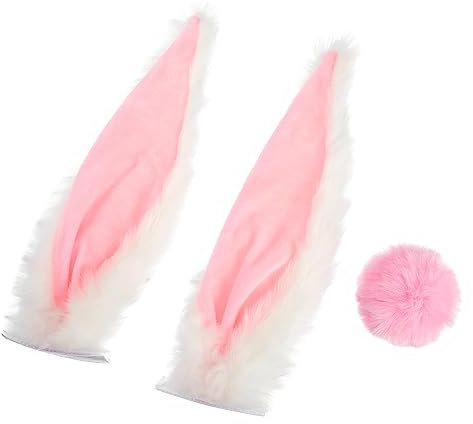 Helmschmuck mit Hasenohren Rosa 1 Satz für Motorradhelm